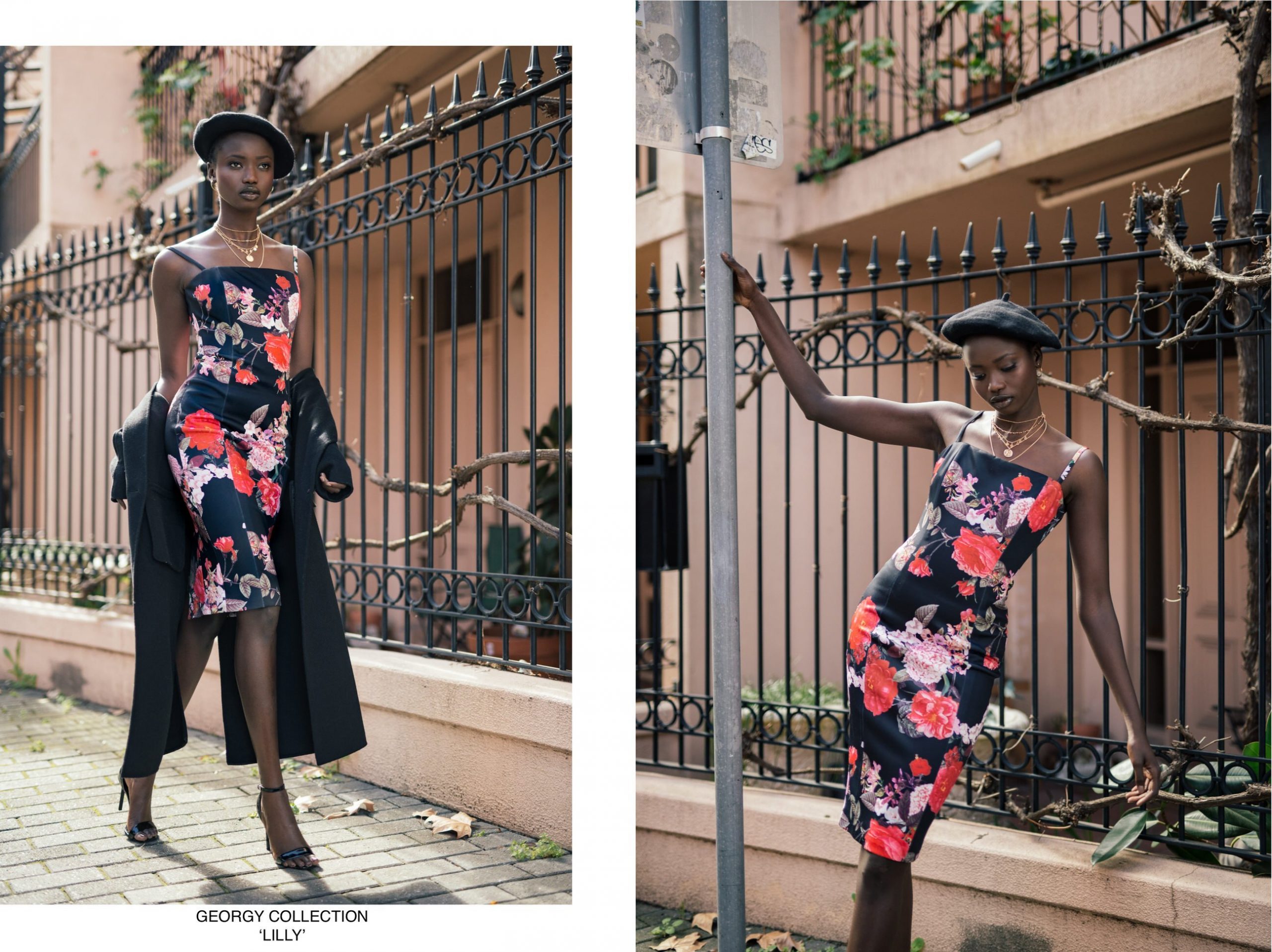 Agi Akur wearing the Lilly dress by Georgy Collection