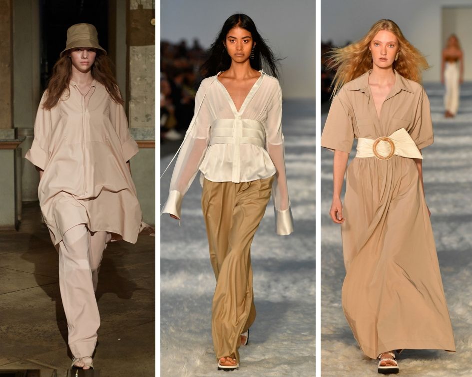 One of the biggest trends in womens fashion at the moment is beige
