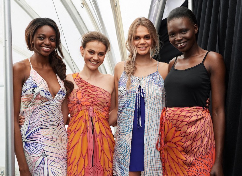 Perth Fashion Festival Aboriginal models