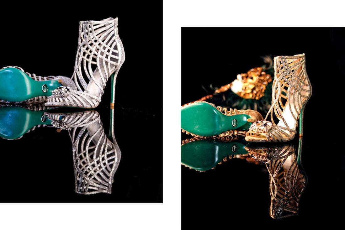 Campaign images of luxury shoes by AFC Curated desginer G Terlato o