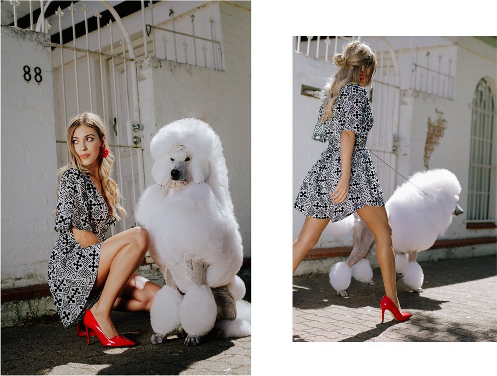Mariyah & Menzies model Harvey the Label to welcome in the Chinese New Year of the Dog 