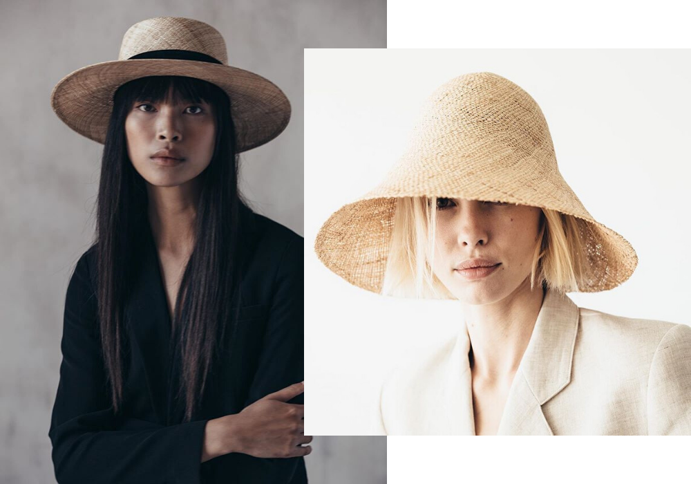 Fashionable straw hats