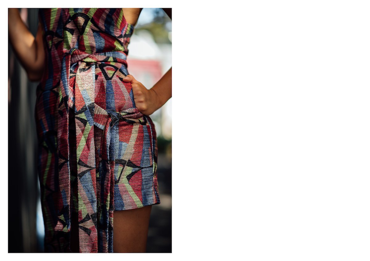 Leah Williams Designed Origami Knot Print Dress
