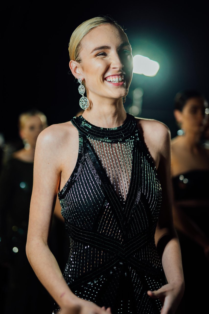 Rachel Gilbert, backstage at Telstra Perth Fashion Festival 2017