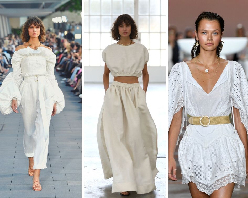 white trends on the runway at MBFWA