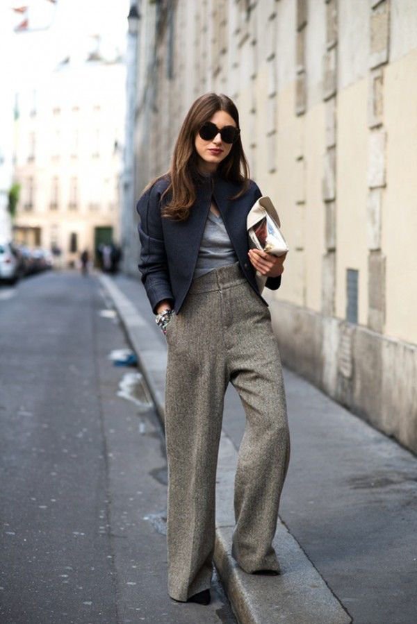Wide leg pants- a great look for work
