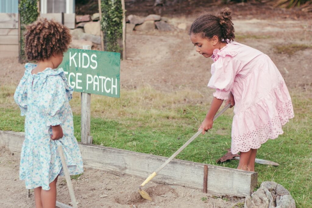 Children in the garden